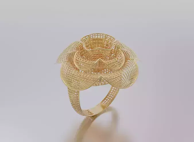 woman ring 3D print model