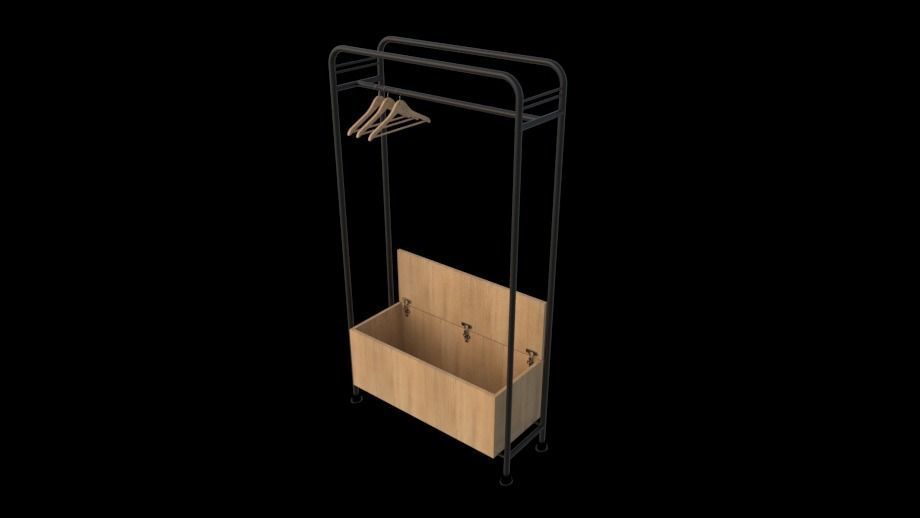 Closets 001 002 Low-poly 3D model_1