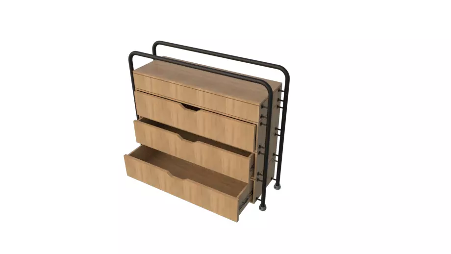 Closets 001 002 Low-poly 3D model_0