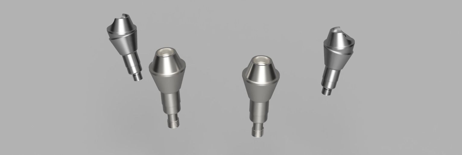 SCREW RETAINED ABUTMENTS 3D model_1