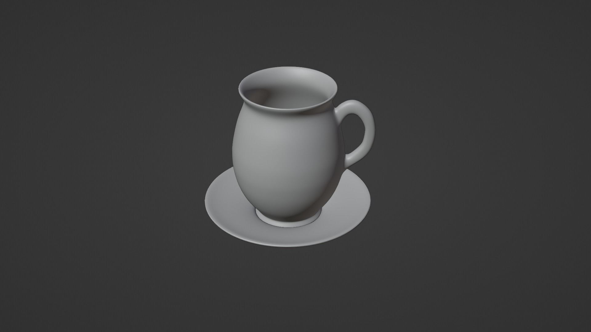 Black porcelain vase and mugs set 3D model_13