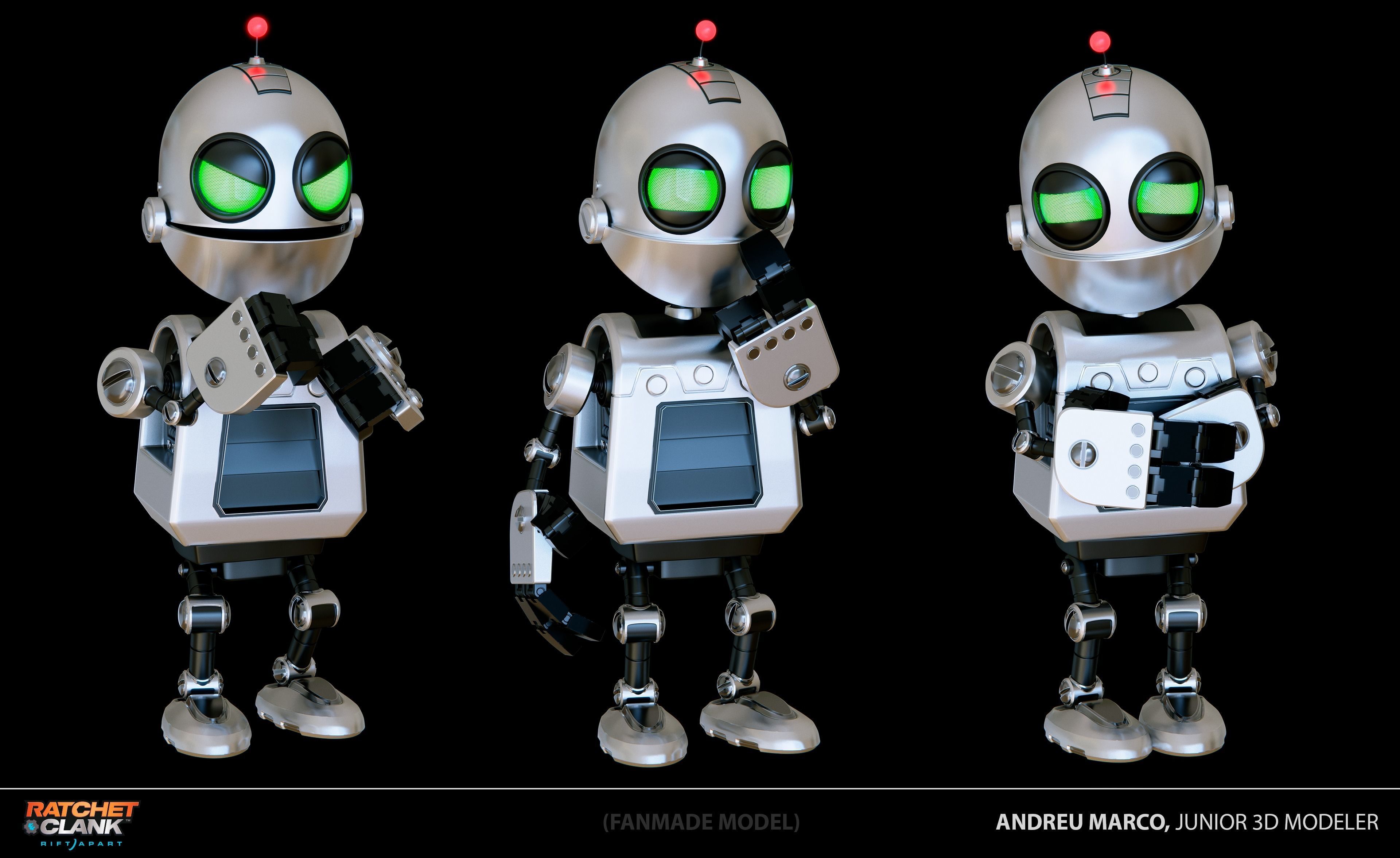 Clank Printable Model Rift Apart model 3D print model_3