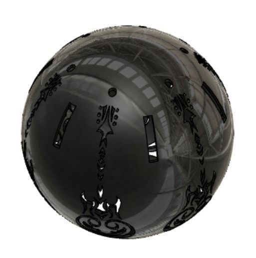 Unique Gasolin Christmas Ball 212 parts 3D print model_6