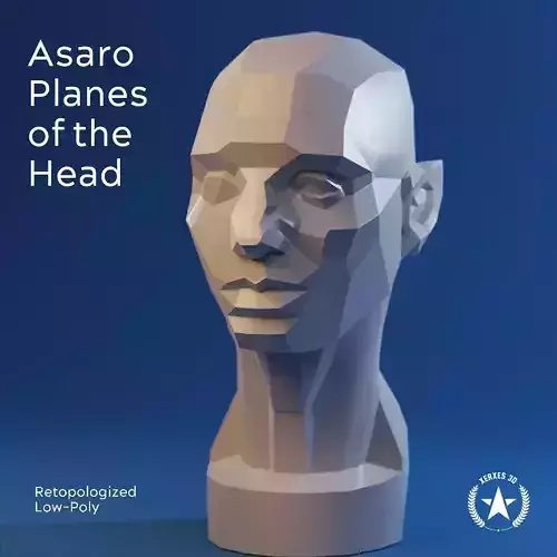 Asaro Head Low Poly 