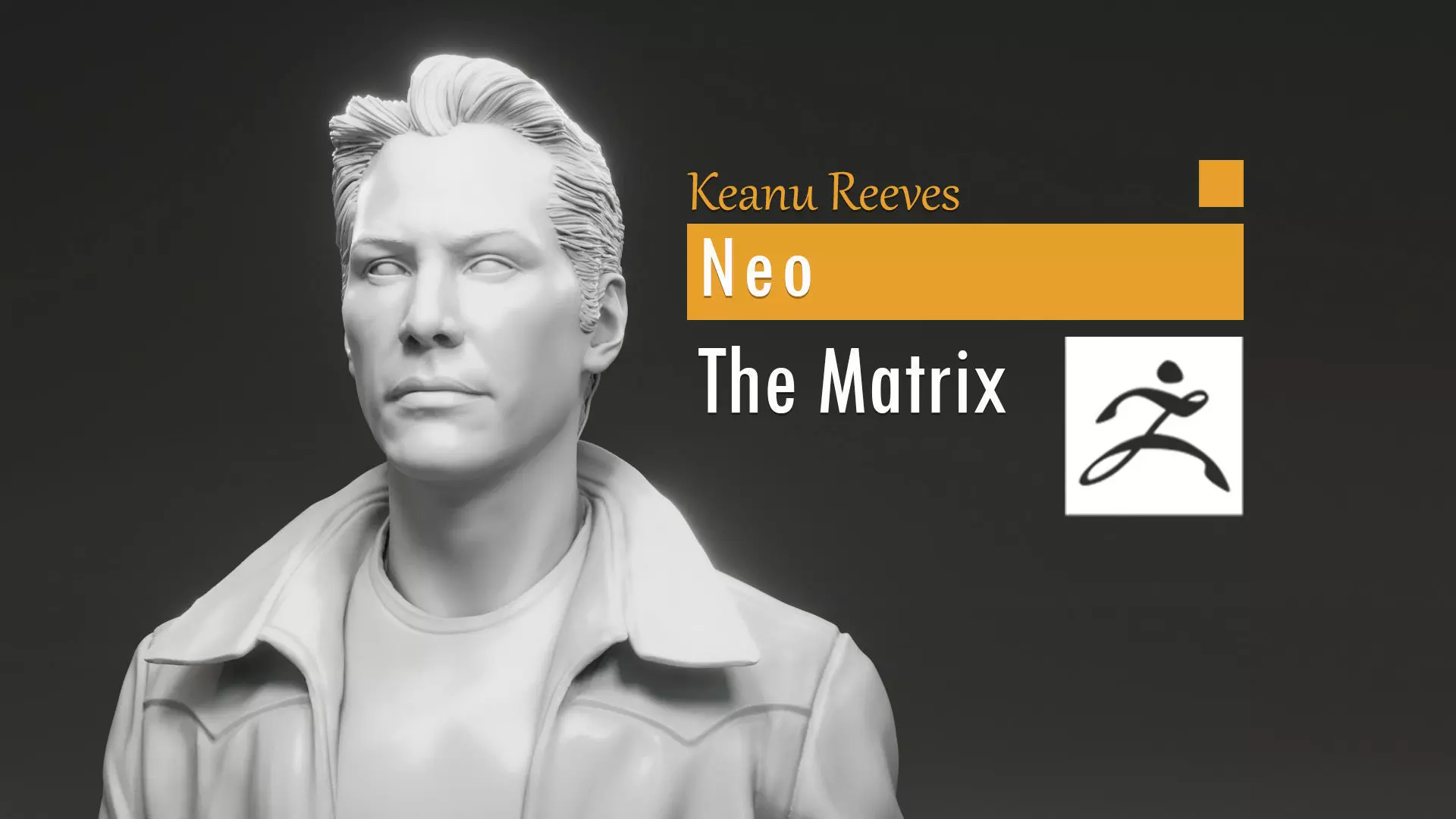 Keanu Reeves - Neo - The Matrix 3D print model_0