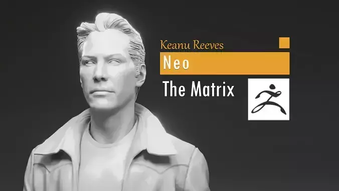 Keanu Reeves - Neo - The Matrix 3D print model