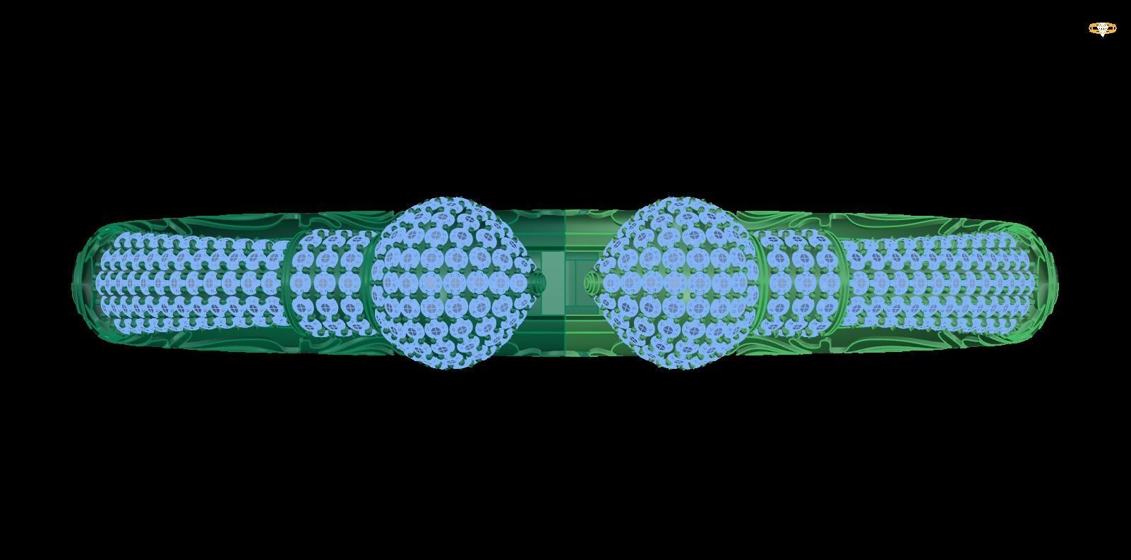 bracelet bangle 3D print model_1