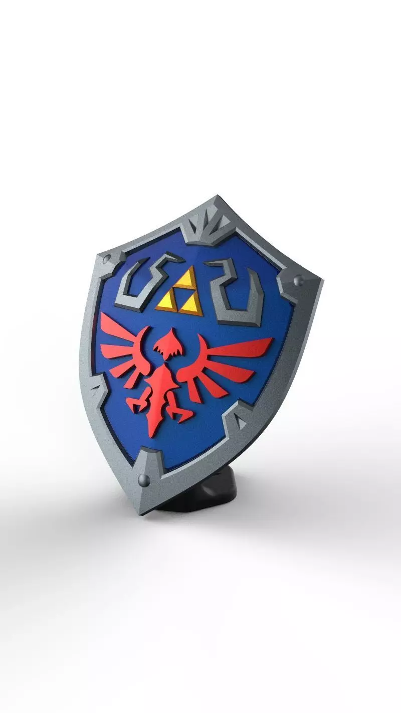 Zelda Hylian Shield for Switch Games 3D print model_0