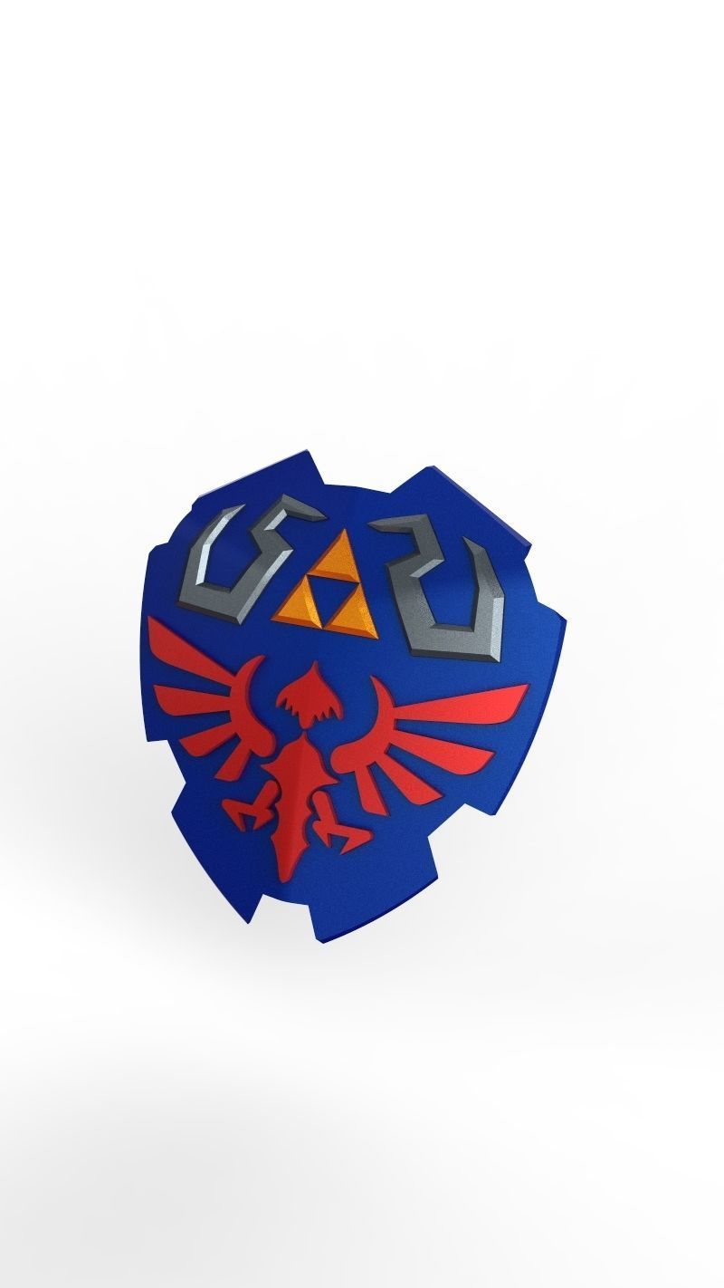 Zelda Hylian Shield for Switch Games 3D print model_9