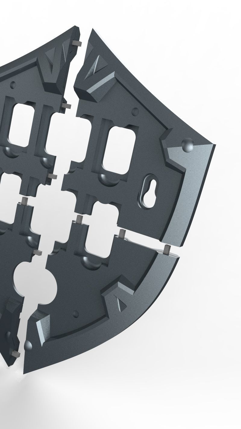 Zelda Hylian Shield for Switch Games 3D print model_17