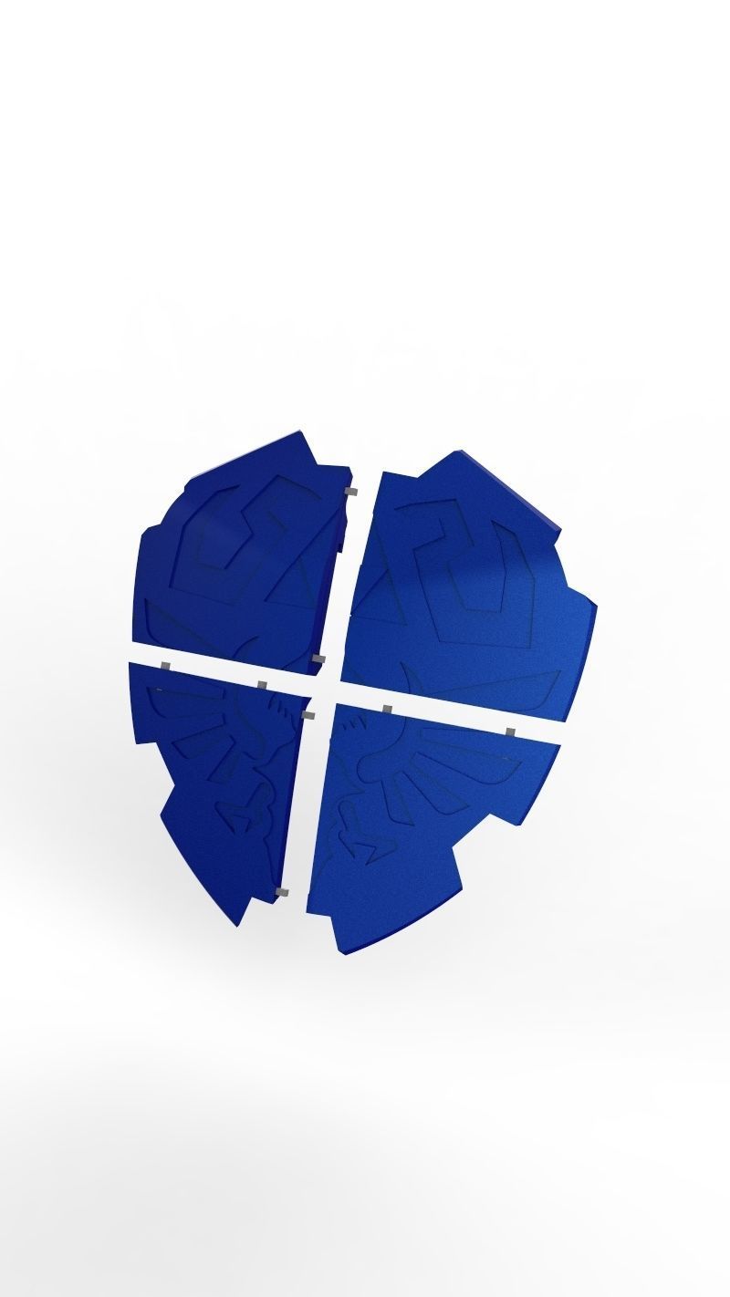 Zelda Hylian Shield for Switch Games 3D print model_15