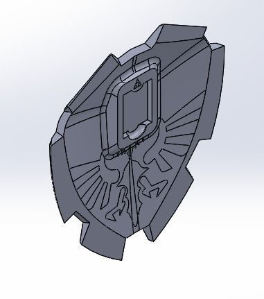 Zelda Hylian Shield for Switch Games 3D print model_21