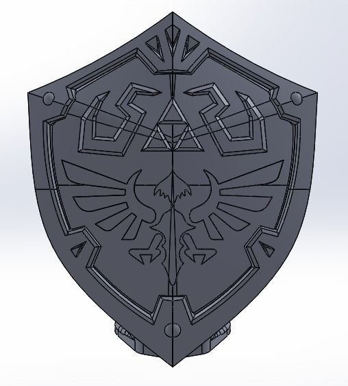 Zelda Hylian Shield for Switch Games 3D print model_18