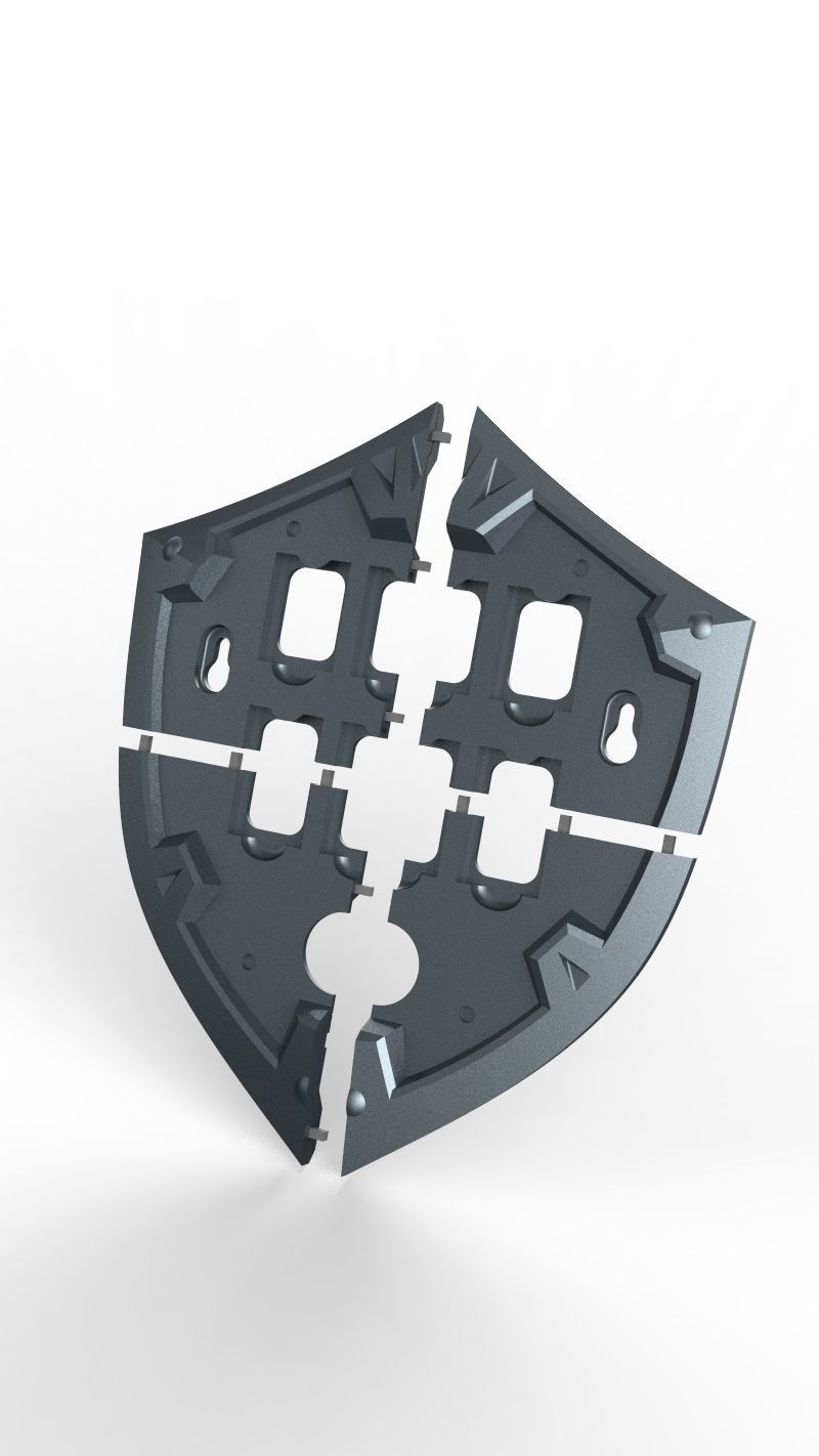 Zelda Hylian Shield for Switch Games 3D print model_16