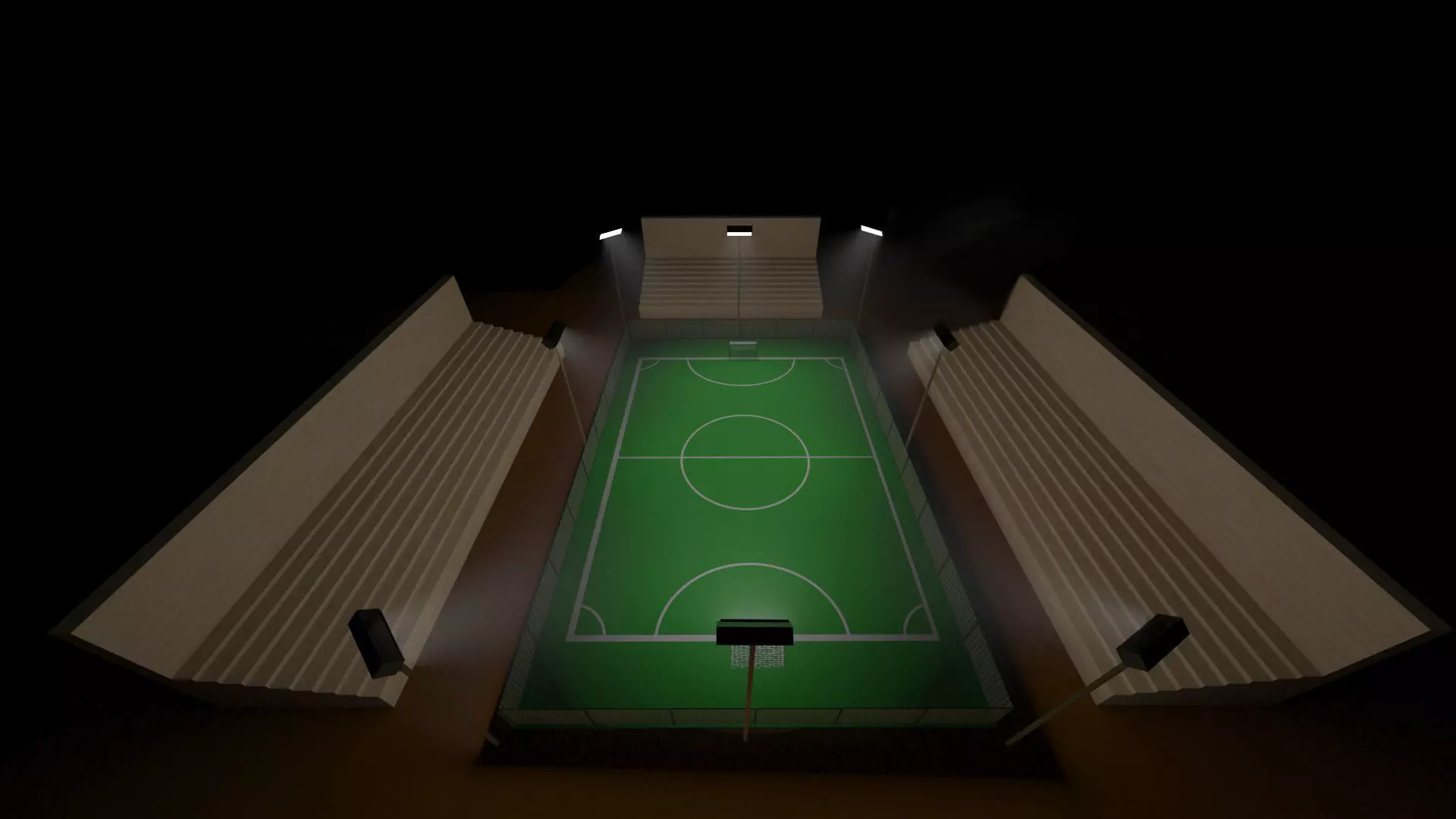 Futsal ground 3D model