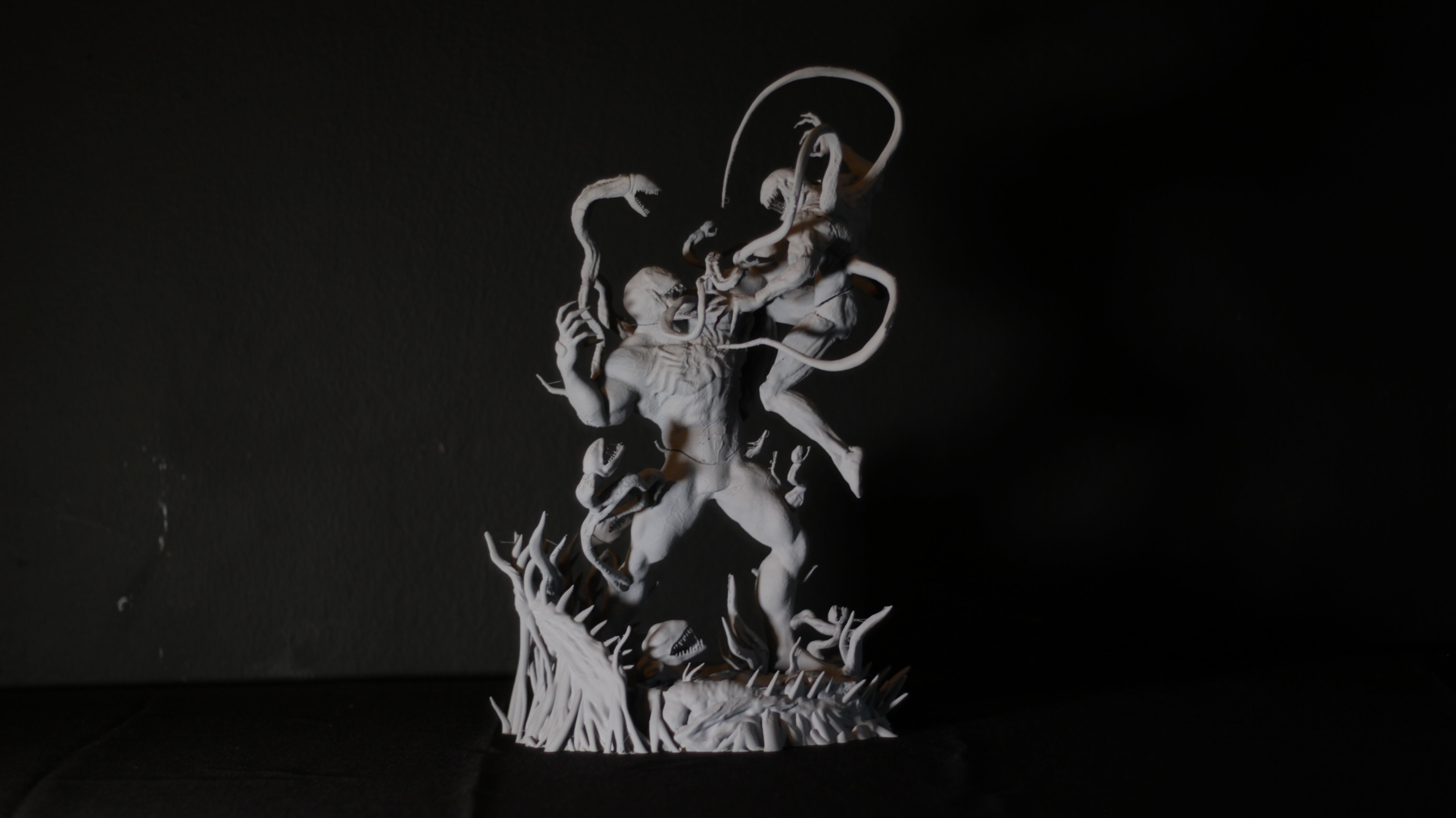 VENOM VS CARNAGE SYMBIOTE BATTLE Diorama 3D PRINTING DIORAMA 3D print model_1