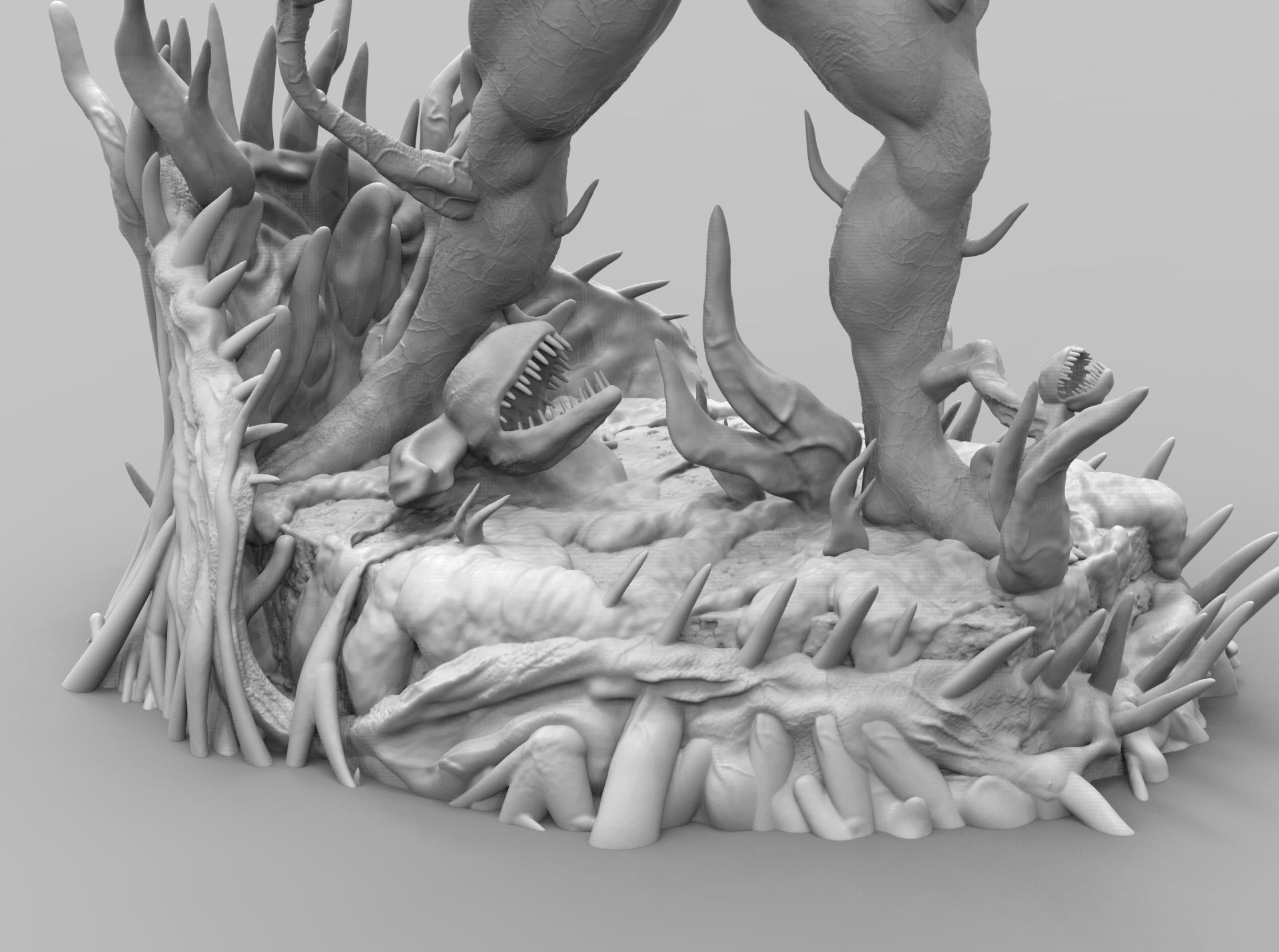 VENOM VS CARNAGE SYMBIOTE BATTLE Diorama 3D PRINTING DIORAMA 3D print model_26