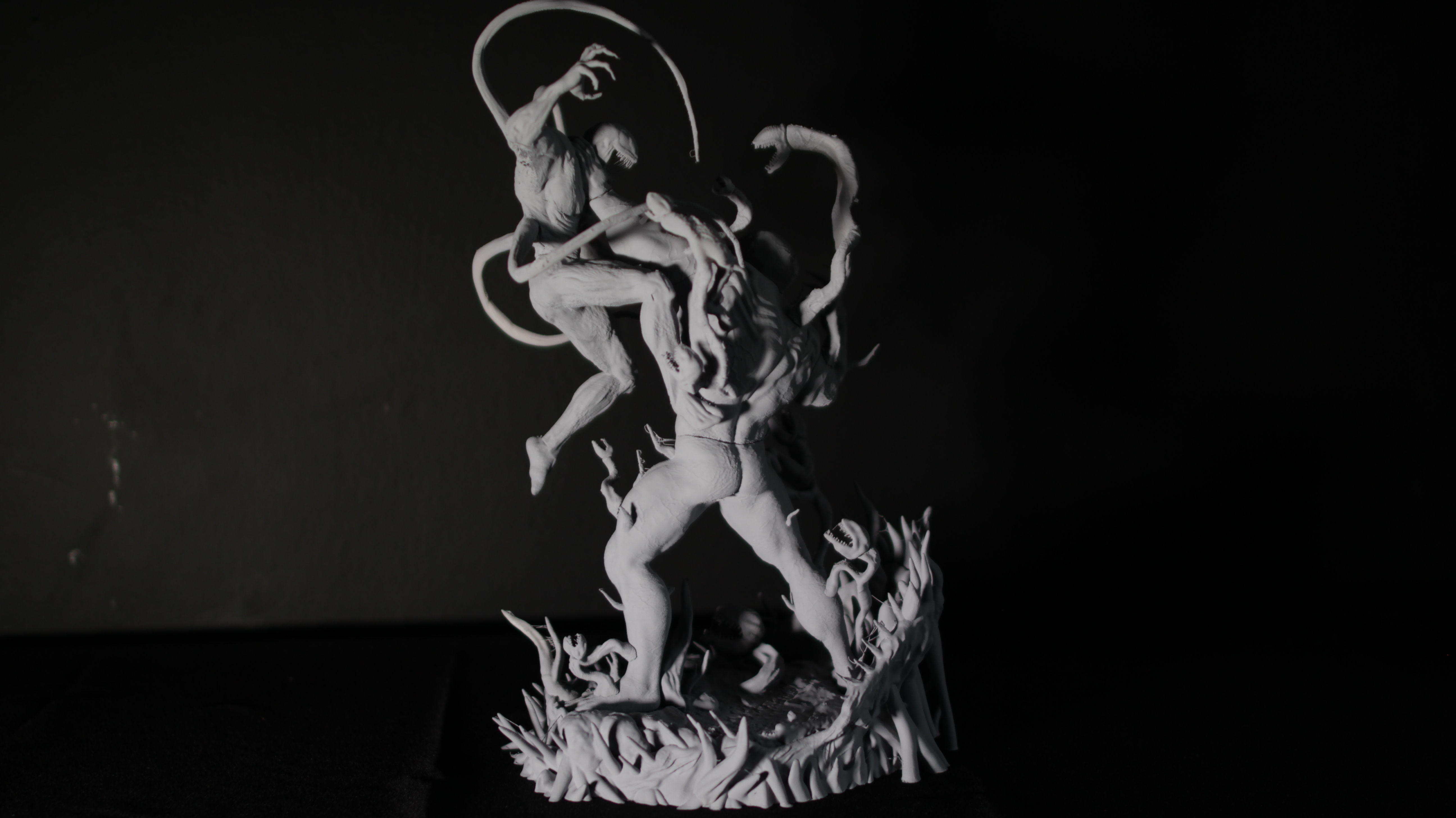 VENOM VS CARNAGE SYMBIOTE BATTLE Diorama 3D PRINTING DIORAMA 3D print model_56