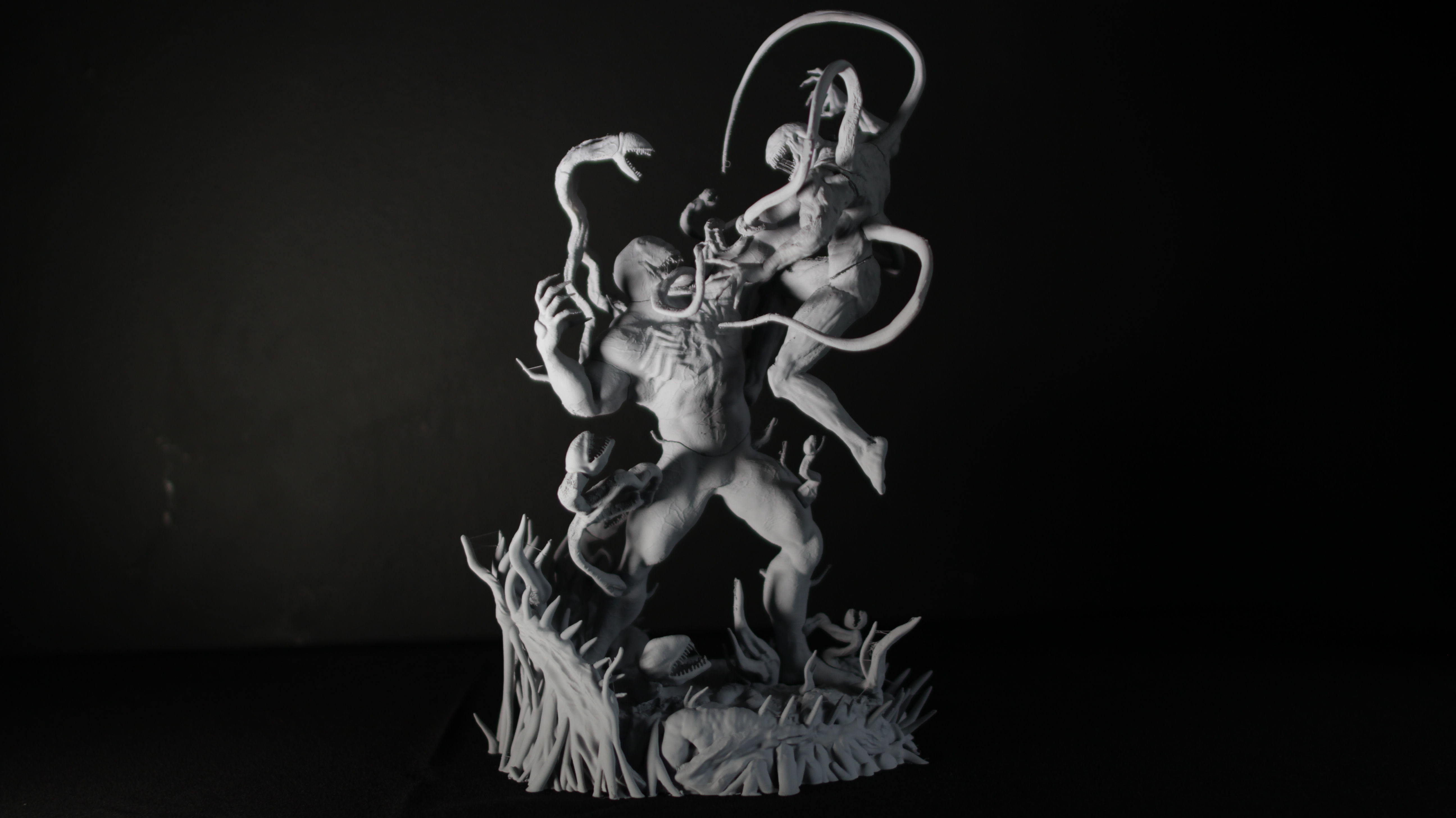 VENOM VS CARNAGE SYMBIOTE BATTLE Diorama 3D PRINTING DIORAMA 3D print model_57