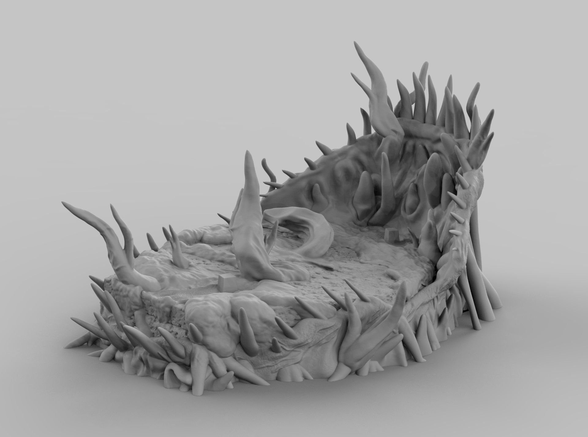 VENOM VS CARNAGE SYMBIOTE BATTLE Diorama 3D PRINTING DIORAMA 3D print model_28