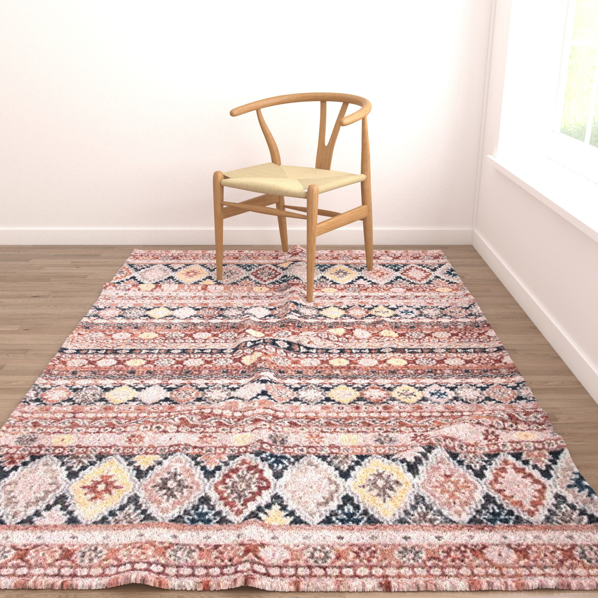 Rugs No 579 Low-poly 3D model_3