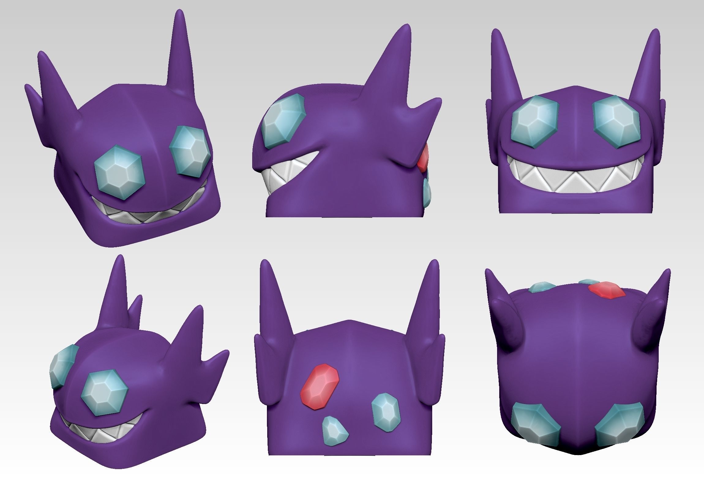 SABLEYE POKEMON - KEYCAP 3D MECHANICAL KEYBOARD 3D print model_1