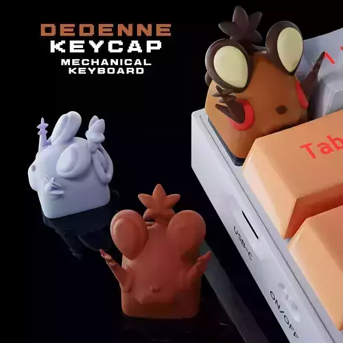 DEDENNE POKEMON - KEYCAP 3D MECHANICAL KEYBOARD 3D print model
