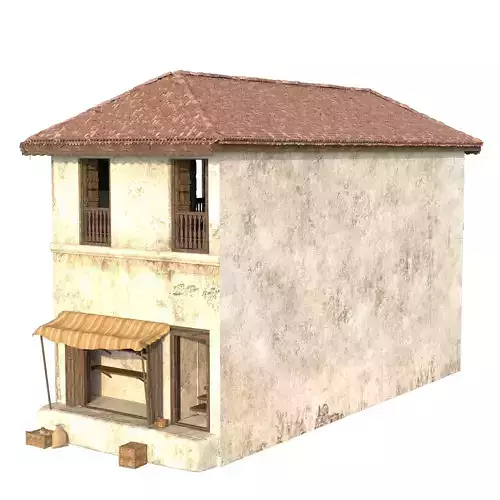 Indian Village House and Street Shop - Medieval Shop - 2 floors