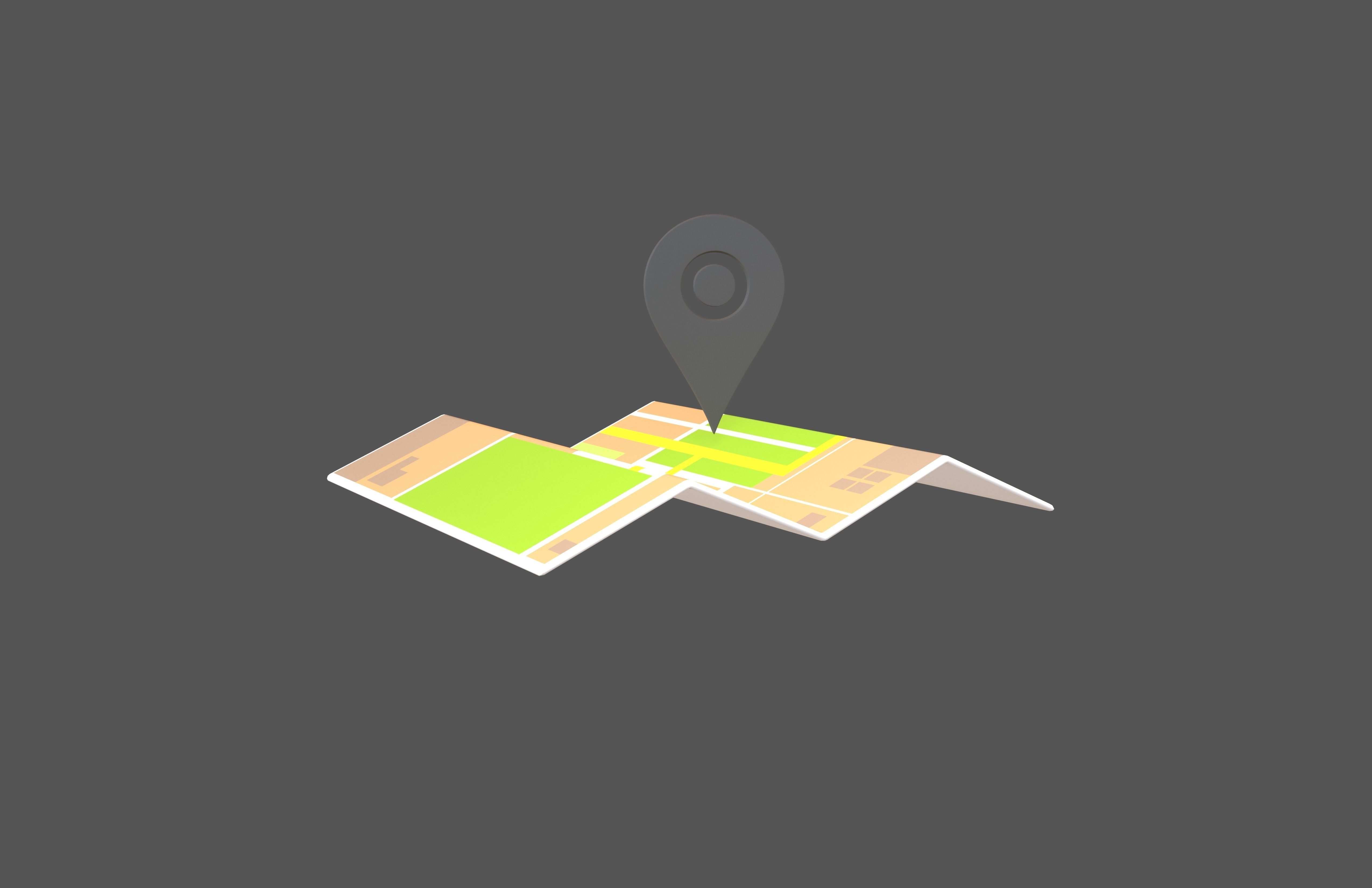 Map With Tag v1 002 Low-poly 3D model_2