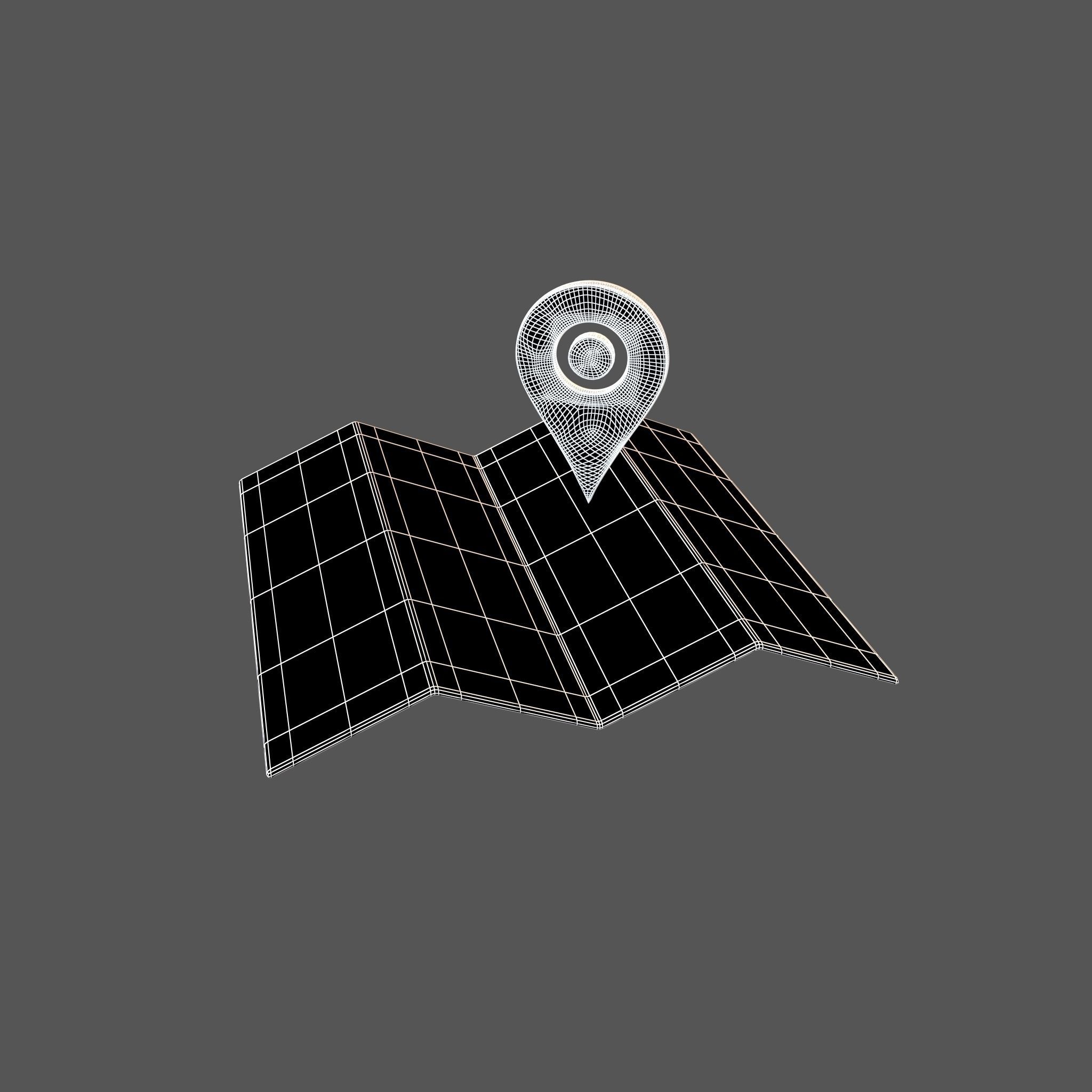 Map With Tag v1 002 Low-poly 3D model_5