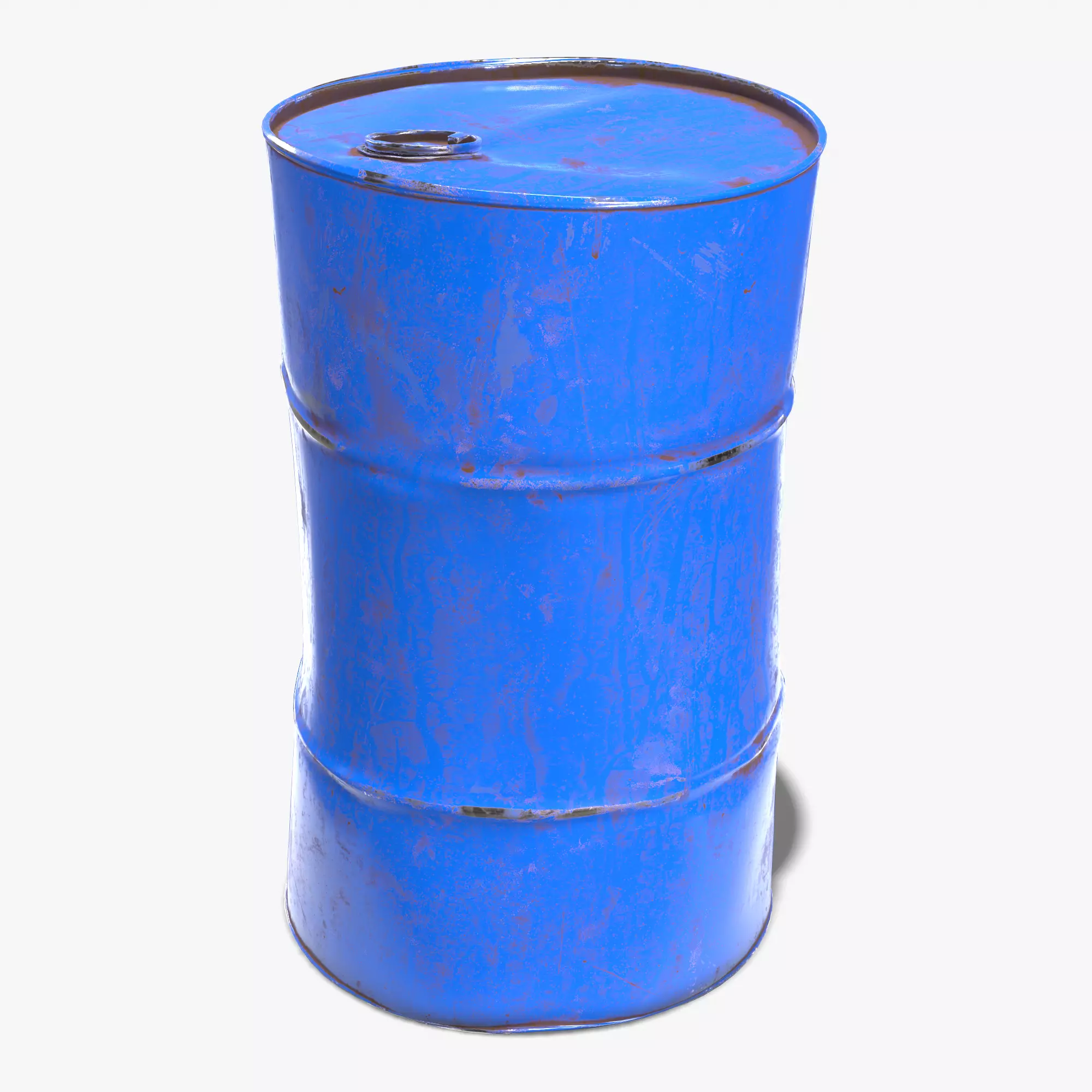 Damaged Crude Oil Barrel PBR Low-poly 3D model