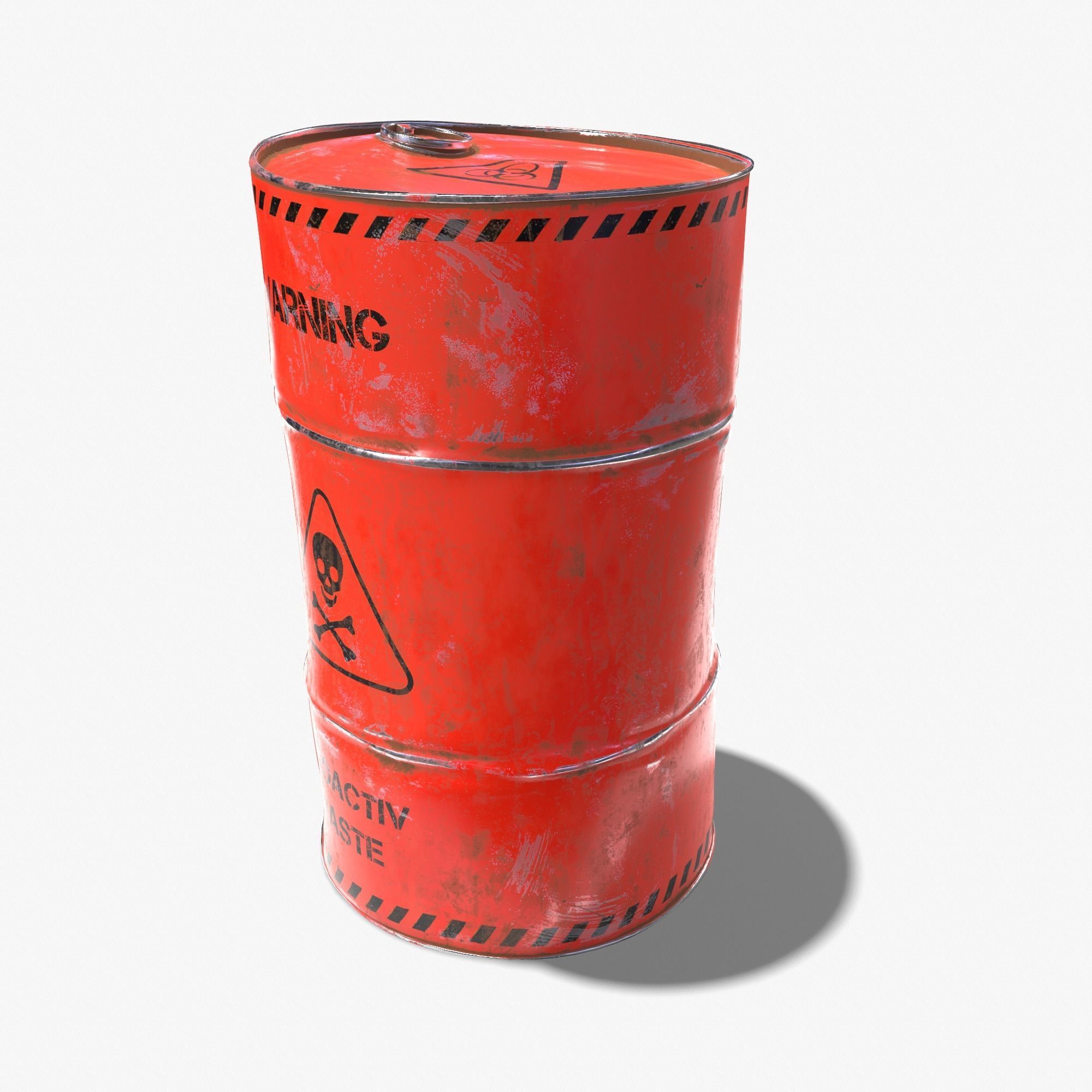 Damaged Crude Oil Barrel PBR Low-poly 3D model_3