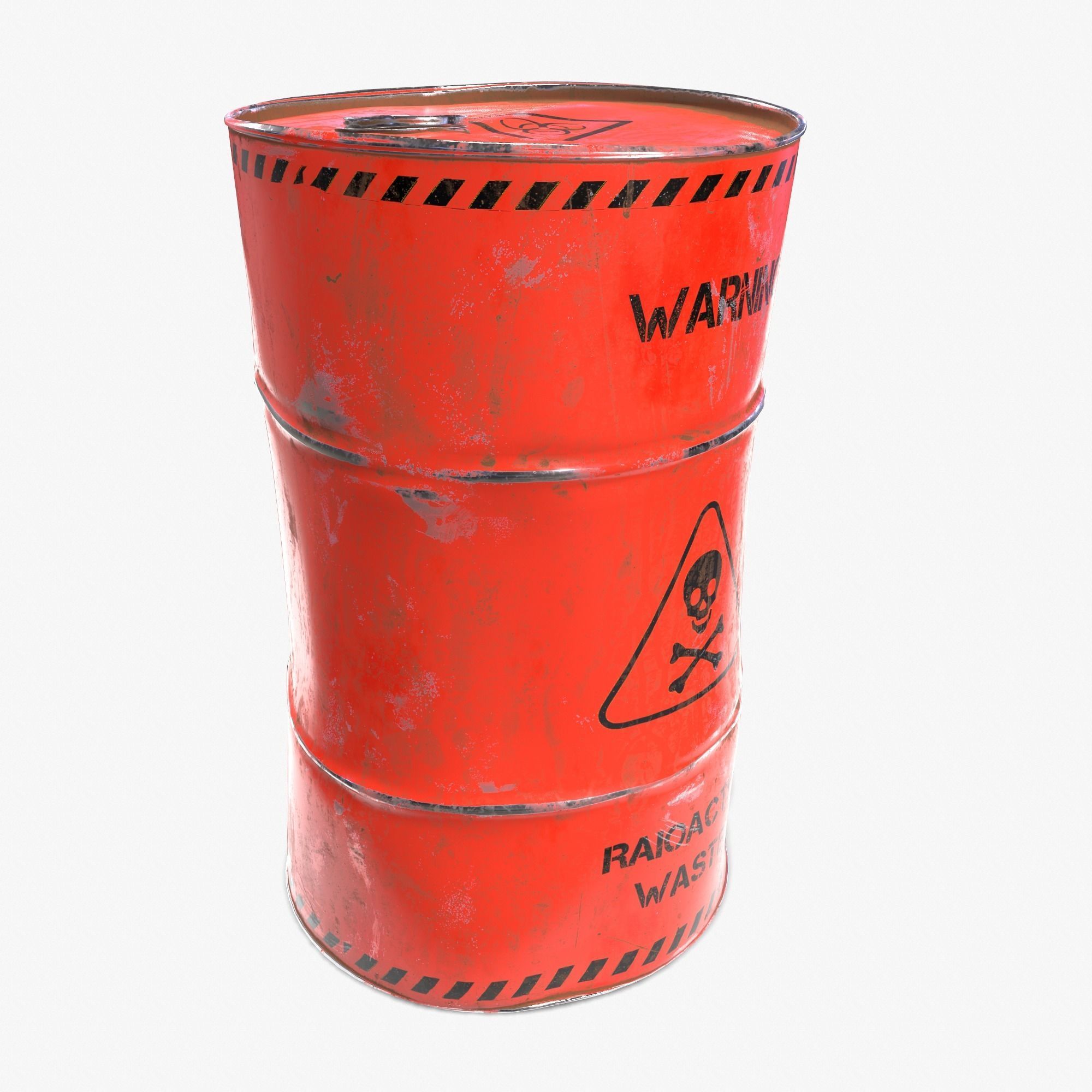 Damaged Crude Oil Barrel PBR Low-poly 3D model_4