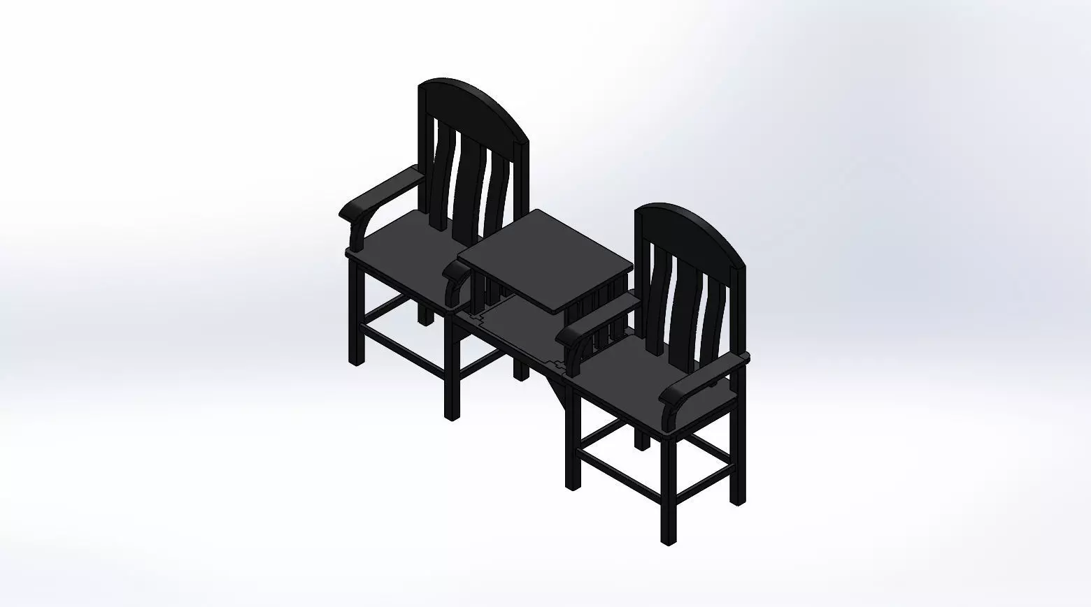 Reception Chair 3D print model_0