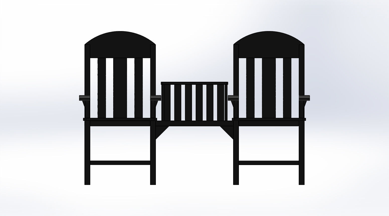 Reception Chair 3D print model_2