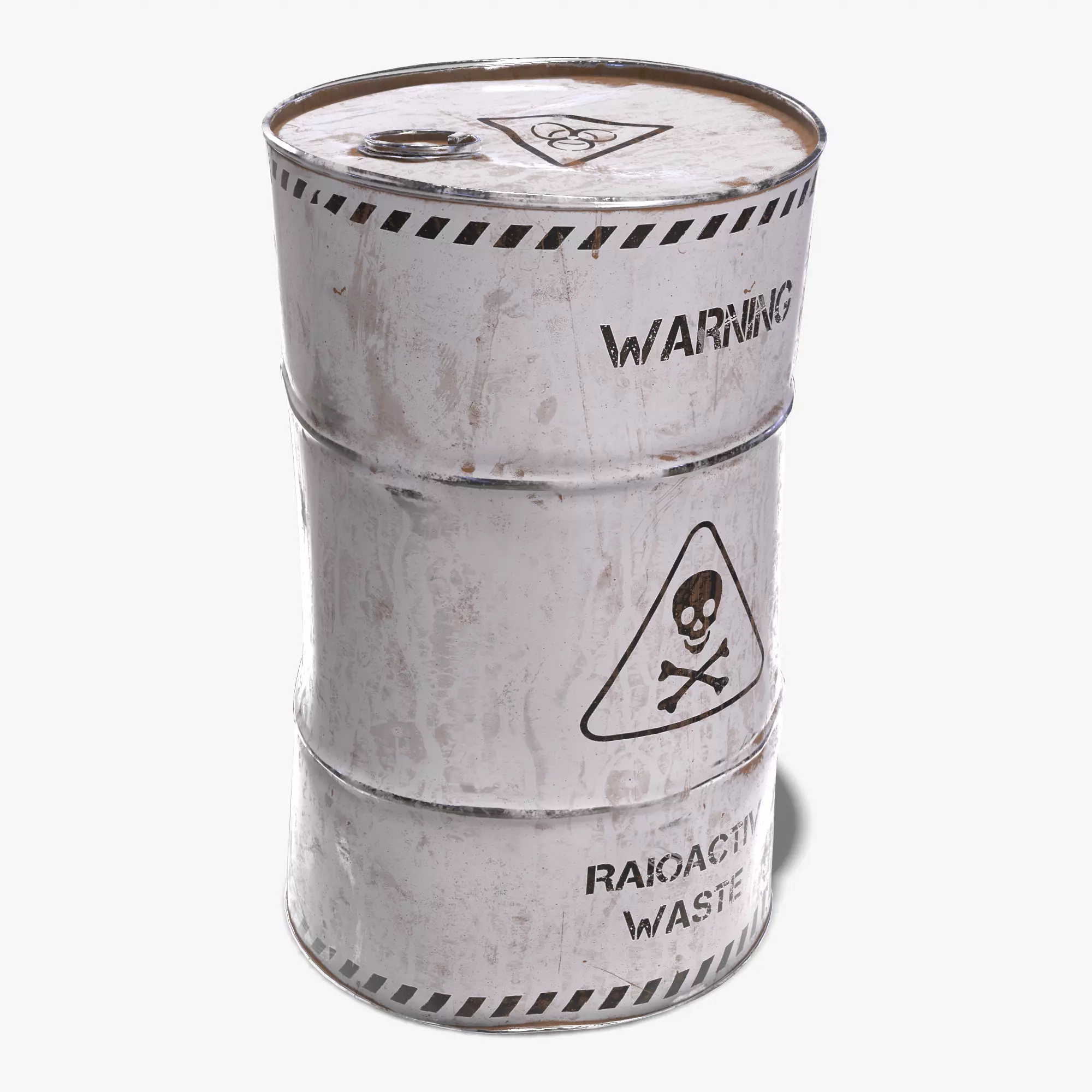 Damaged Crude Oil Barrel PBR Low-poly 3D model