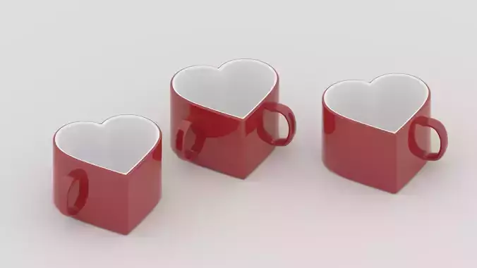 Heart Shaped Coffee Cup Collection