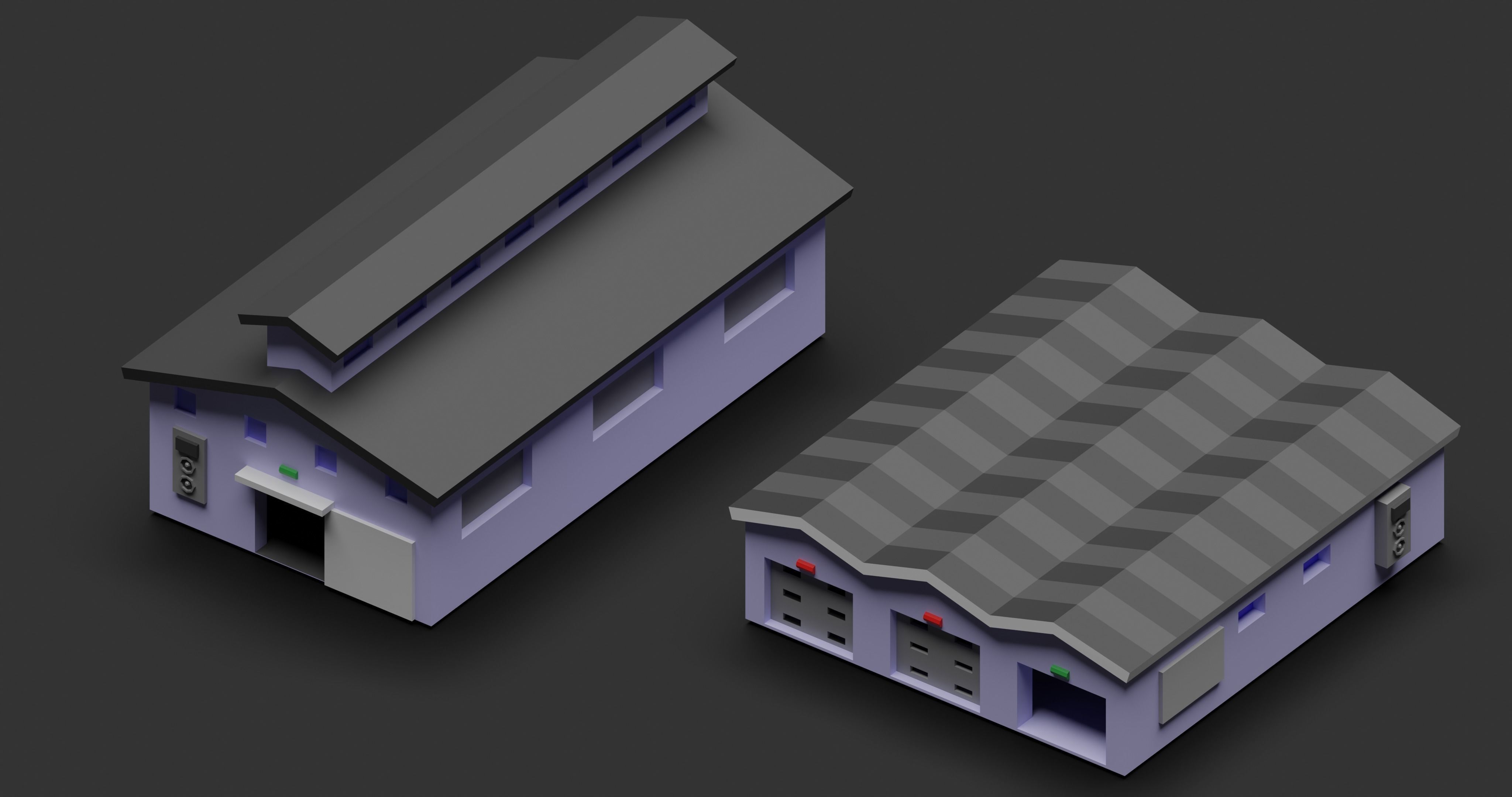 Industrial low poly asset Low-poly 3D model_12