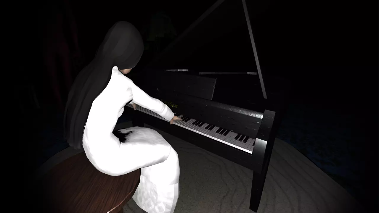 Female Ghost AR VR Low Poly Model Low-poly 3D model_0