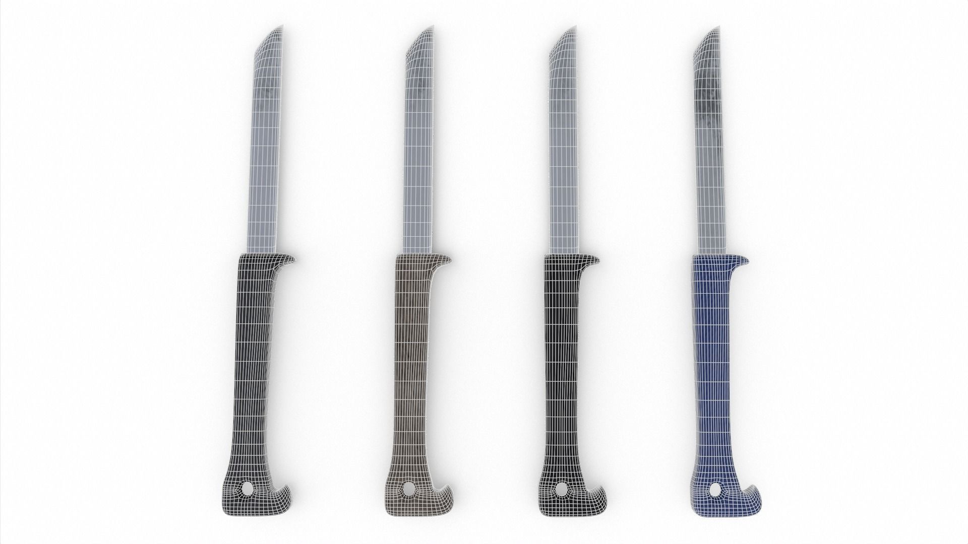 Fruit Knife Low-poly 3D model_9