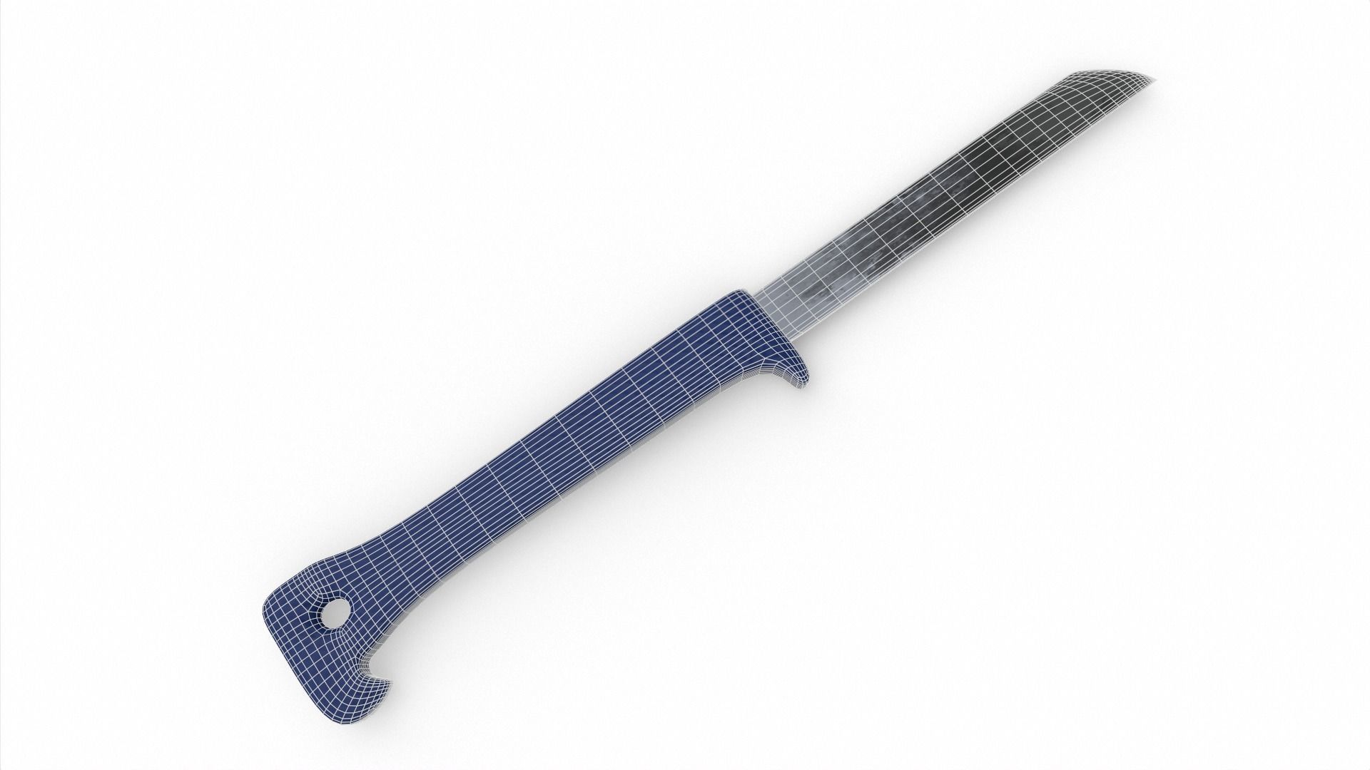 Fruit Knife Low-poly 3D model_8