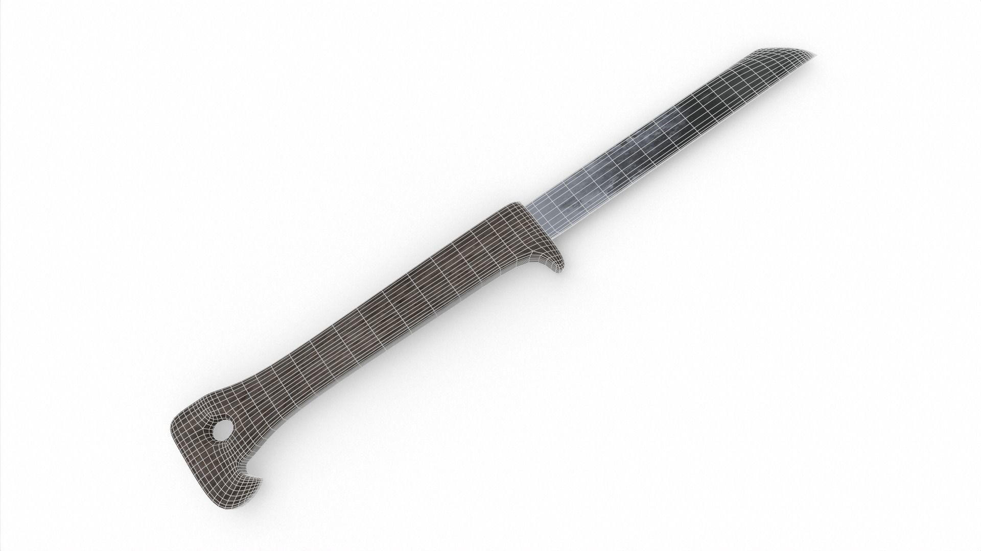 Fruit Knife Low-poly 3D model_6