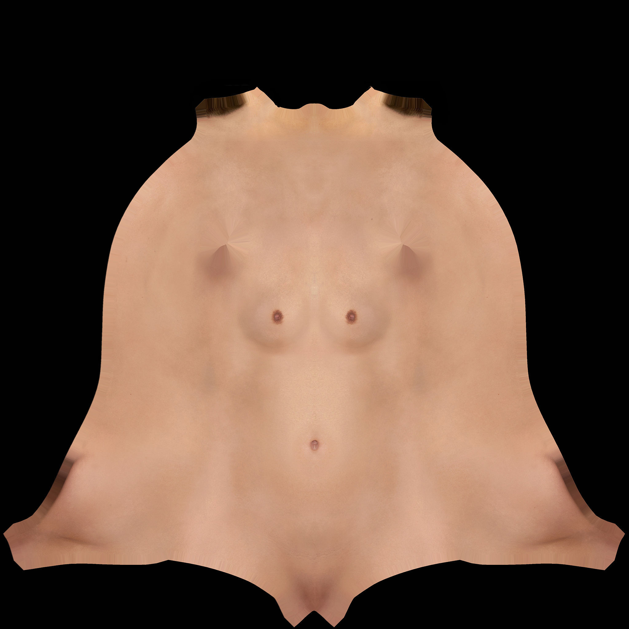 ladies vintage shirt Low-poly 3D model_10