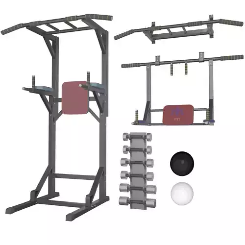 Wall horizontal bar horizontal bar 3 in 1 and Dumbbells
