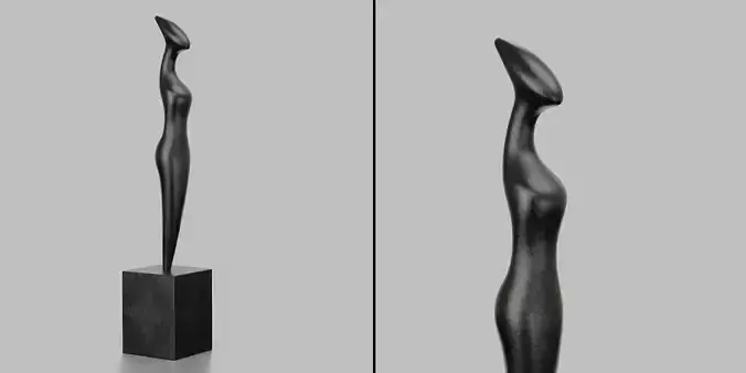 Modern abstract sculpture 042