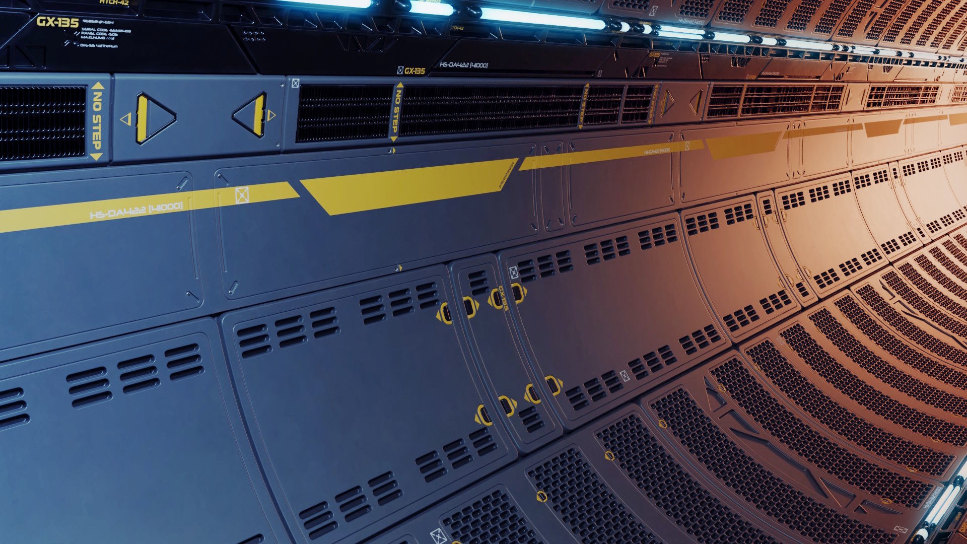 Sci-fi trim sheet 3D model_2