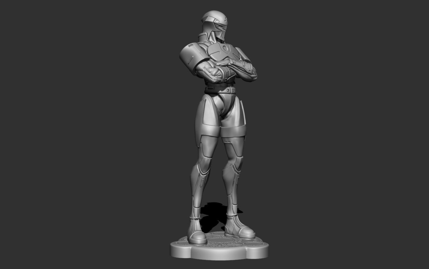 PSO HUcast character model 3D print model_4