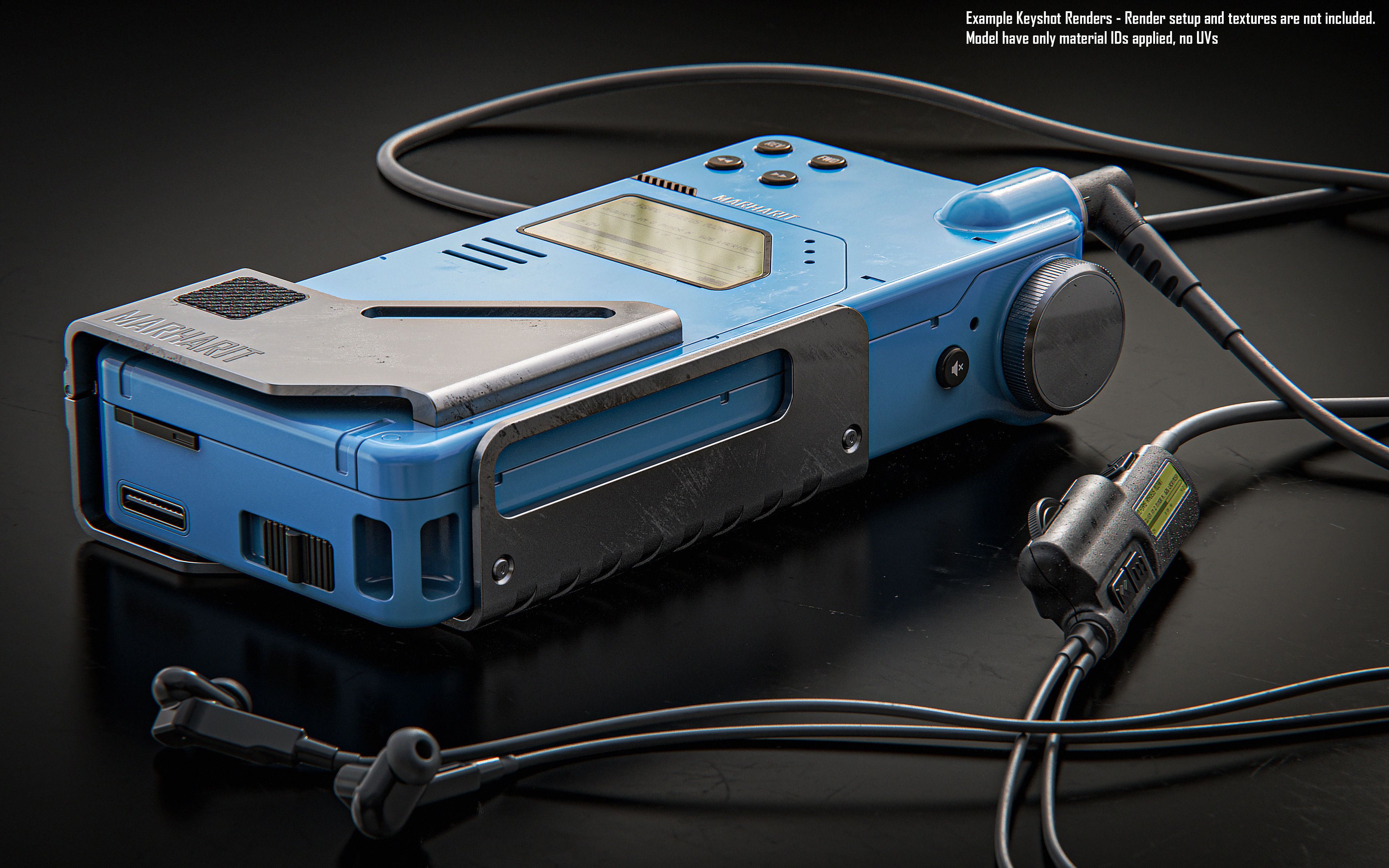 Cassette Player 3D model_3