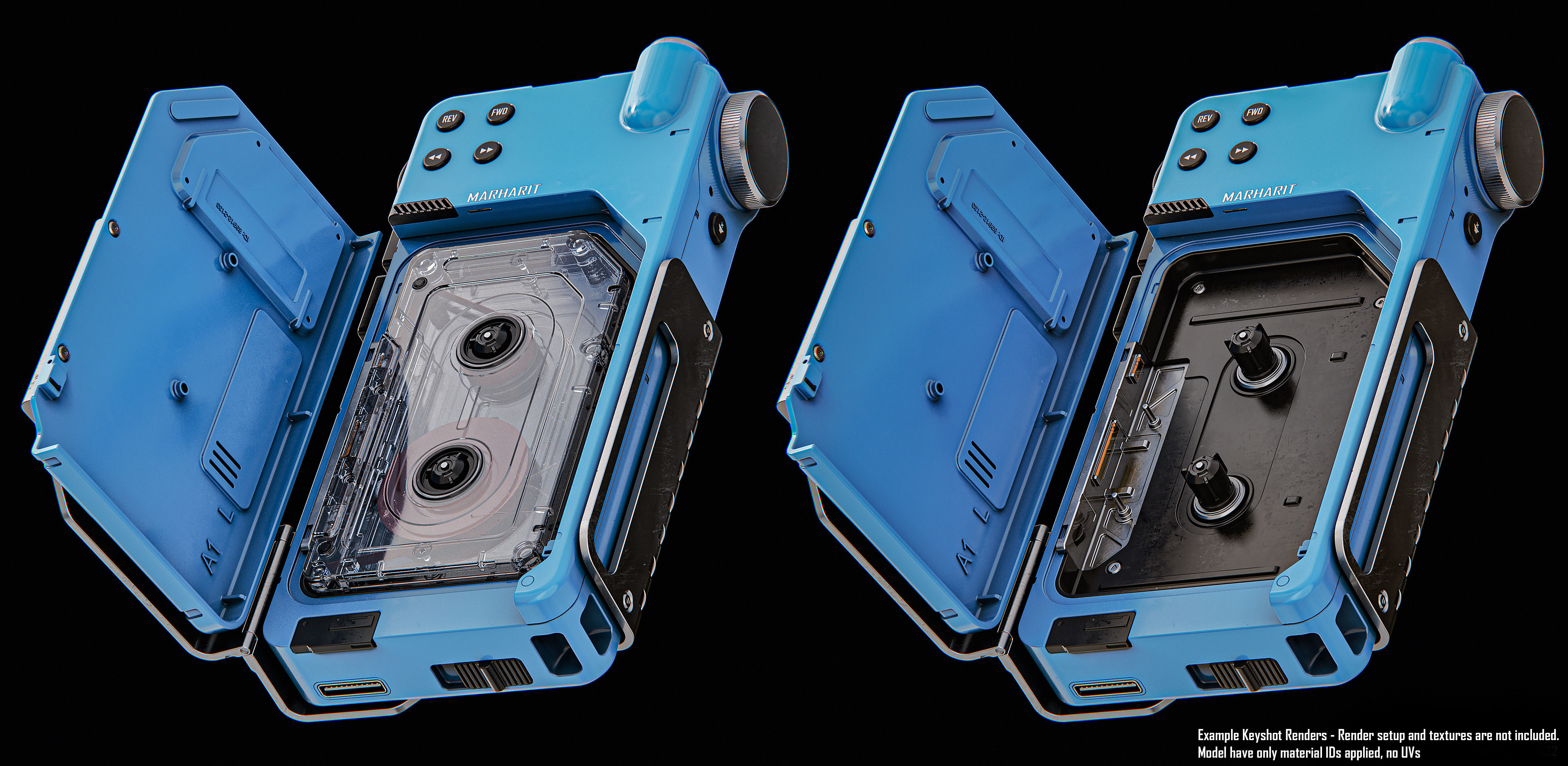 Cassette Player 3D model_2