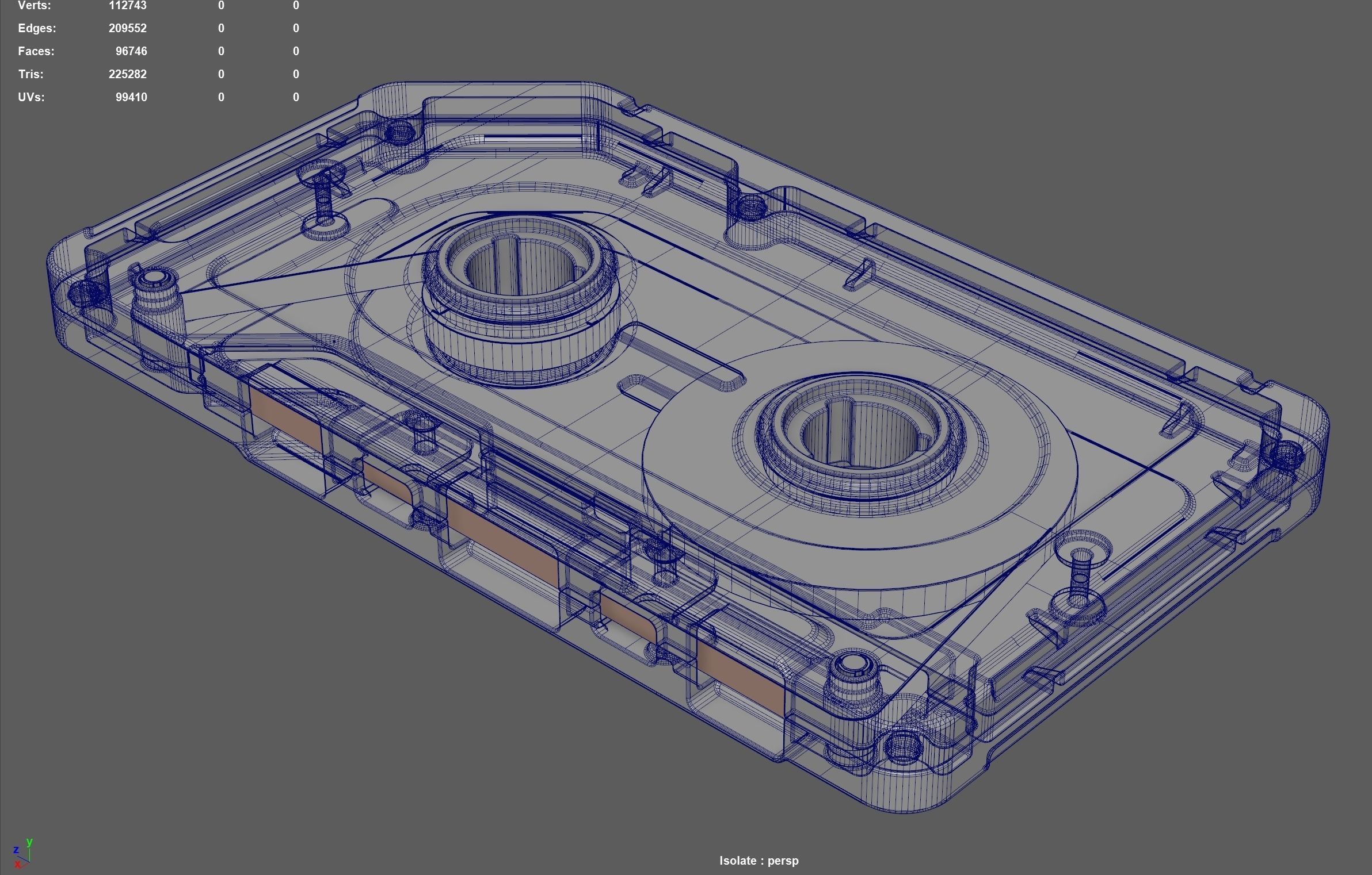 Cassette Player 3D model_10